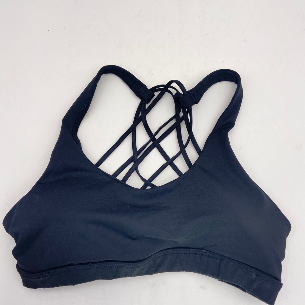 Marika Tek Small black Strappy Sports Bra Med